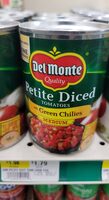 Petite diced tomatoes with green chilies