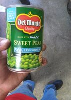 Sweet peas with natural sea salt