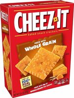 Baked snack cheese crackers