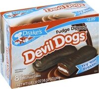 Creme Filled Devils Food Cakes