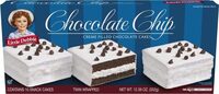Chocolate chip creme filled chocolate cakes
