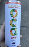 Orange Citrus Zero Sugar Organic Energy