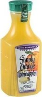 Pulp free orange juice with pineapple