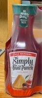 Fruit punch all natural juice drink