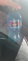 Blue raspberry  flavored fruit drink