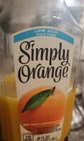 Low acide orange juice