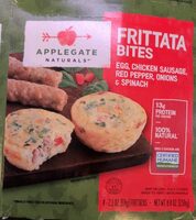 Frittata Bites Egg, Chicken Sausage, Red Pepper, Onions & Spinach
