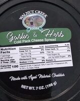 Garlic and herb cold pack cheese spread