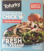 Tofurky 10% Off Slow Roasted Chick'n Lightly Seasoned 227G (order 5 For Trade Ou