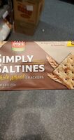 Simply Saltines Whole Wheat Crackers