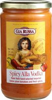 Spicy alla vodka pasta sauce