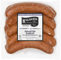 Kiolbassa Roasted Garlic Pork & Beef Hickory Smoked Sausage