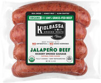 Kiolbassa Organic Jalapeño Beef Hickory Smoked Sausage