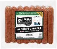 Kiolbassa Premium Grillers Grass Fed Angus Beef Hickory Smoked Sausage