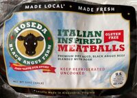 Italian inspired meatballs