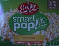 Smart pop butter flavored popcorn count boxes