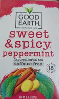 Sweet & spicy peppermint flavored herbal tea