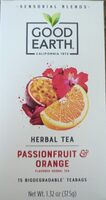 Good Earth passion fruit orange herbal tea