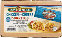 Chicken with Cheese Burritos