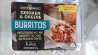 Chicken and cheese burritos