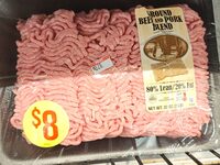 Ground pork and beef