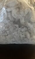 Raw peeled deveined tail on shrimp