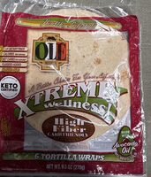 XTREME Wellness! High Fiber Carb Friendly 6 Tortilla Wraps