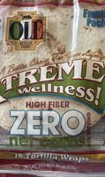 High fiber zero net carbs tortilla wraps