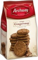 Crispy gingersnap cookies