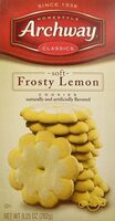 Classic soft frosty lemon cookies