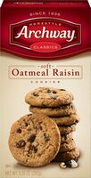 Classic soft oatmeal raisin cookies