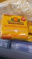 Tropical, sandwich slices