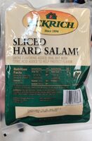Sliced hard salami