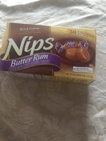 Nips, rich & creamy hard candy, butter rum
