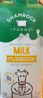 Shamrock farms milk 2% reduced fat