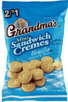 Mini sandwich cremes cookies
