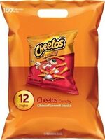 Crunchy cheese flavored snacks