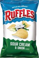Sour cream onion flavored potato chips