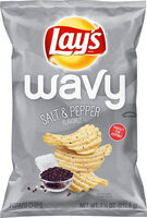Salt & pepper wavy potato chips