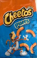 Cheese flavored puffs snacks