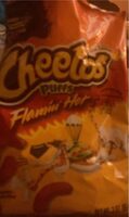 Cheetos puffs flamin' hot