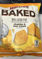 Baked Cheddar & Sour Cream flavored potato chips
