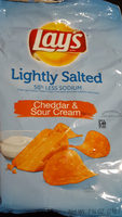 Lays Potato Chips Lightly Salted Cheddar and Sour Cream