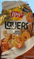 Layers three cheese flavored