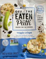 Veggie crisps sea salt and black pepper