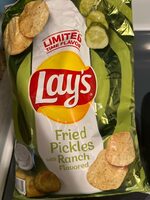 Fried Dill Pickle With Ranch Potato Chips