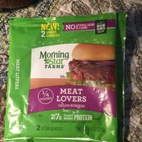 Meat lovers vegan burgers, meat lovers