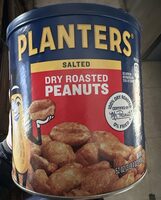 Dry roasted peanuts made with sea salt ounce container