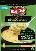 Steakhouse cheddar broccoli potato soup