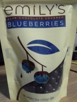 Emily's dark chocolate covered blueberries